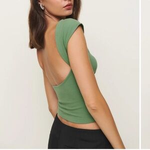Reformation NWOT Olive Green Tank Top